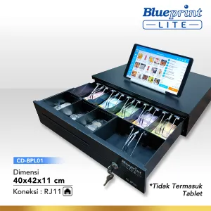 Cash Drawer CASH DRAWER / LACI KASIR / LACI UANG BLUEPRINT CD-BPL01 40x42x11 Cm 1 1_cash_drawer_cd_bpl01