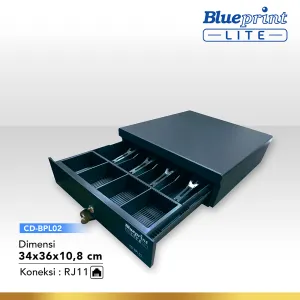 Cash Drawer CASH DRAWER / LACI KASIR / LACI UANG BLUEPRINT CD-BPL02 34x36x10,8 Cm  3 2_1_cash_drawer_cd_bpl02