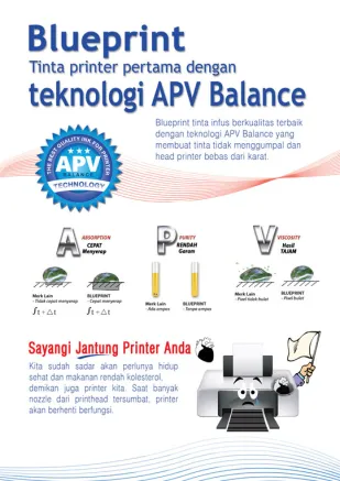 Knowledge Tinta Blueprint Tinta Printer Pertama dengan Teknologi APV Balance 