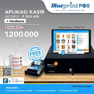 Paket BLUEPRINT POS Promo Termurah Paket Usaha / Aplikasi Kasir BLUEPRINT POS 9 Bulan Free Hardware 1 blueprint_pos__paket_9_bln_1200