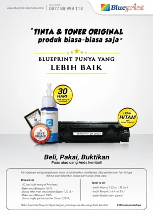 Knowledge Tinta TINTA  TONER ORIGINAL Produk biasabiasa saja BLUEPRINT PUNYA YANG LEBIH BAIK