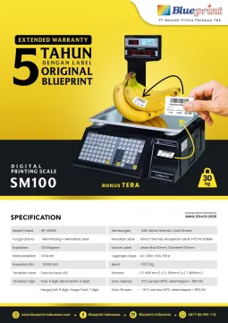 Berita Timbangan Manual BLUEPRINT BPSM100 brosur spesifikasi timbangan  manual