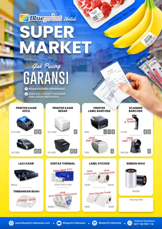 BLUEPRINT UNTUK KEBUTUHAN SUPERMARKET