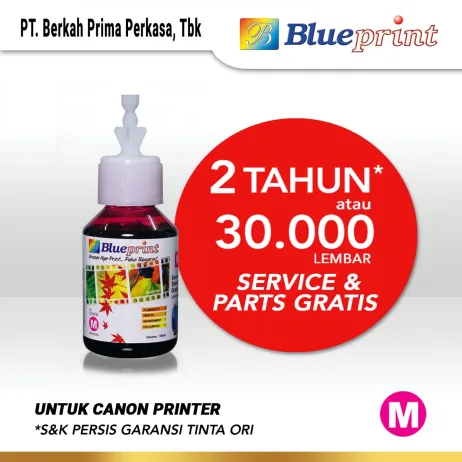 Tinta Canon Tinta Canon BLUEPRINT Refill For Printer Canon 100ml  Merah CP canon magenta 100ml cp membership