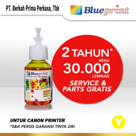 Tinta Canon Tinta Canon BLUEPRINT Refill For Printer Canon 100ml  Kuning CP canon yellow 100ml cp membership