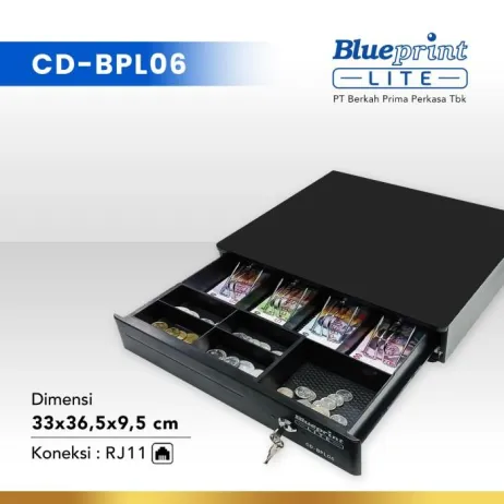 Cash Drawer CASH DRAWER  LACI KASIR  LACI UANG BLUEPRINT CDBPL06 33 x 365 x 95 Cm cd06