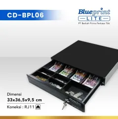 CASH DRAWER  LACI KASIR  LACI UANG BLUEPRINT CDBPL06 33 x 365 x 95 Cm