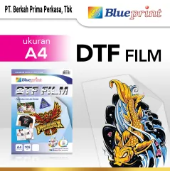 Kertas Transfer Film DTF BLUEPRINT  Digital Transfer Film PET A4  5 Lembar