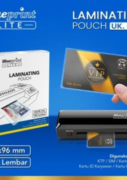 Kertas Laminating Plastik Laminating Film BLUEPRINT Lite ID KTP  isi 100 ktp lite