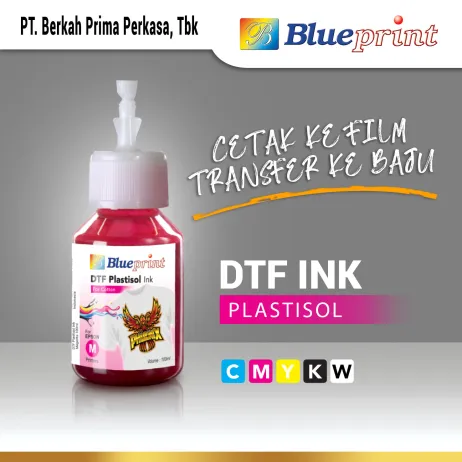 DTF Consumable Tinta DTF  DTF Ink BLUEPRINT 100 ML Merah  M m tinta dtf plastisol