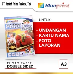 Kertas Foto  Double Sided Photo Paper BLUEPRINT A3 220 gsm