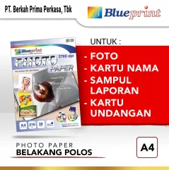 Kertas Foto  Kertas Glossy  Glossy Photo Paper BLUEPRINT A4 190 gsm Polos