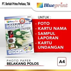 Kertas Foto Glossy  Glossy Photo Paper BLUEPRINT A4 230 gsm Polos