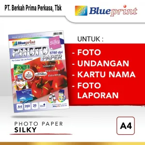 Kertas Foto Kertas Foto / Kertas Silky / Silky Photo Paper BLUEPRINT A4 260 gsm 1 photo_paper_silky_a4_260gsm