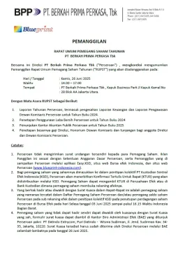 Hubungan Investor RALAT PANGGILAN RAPAT UMUM PEMEGANG SAHAM TAHUNAN ralat panggilan rups