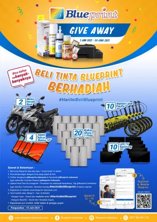 News BLUEPRINT GIVE AWAY BELI TINTA BLUEPRINT