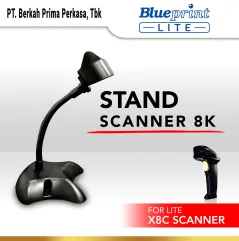 Stand Barcode Scanner Laser Infrared BLUEPRINT  Hitam