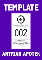 Manual Driver Format Antrian Apotek template antrian apotek