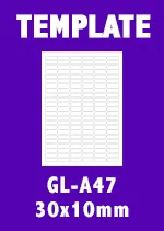 Manual Book dan Tutorial Template Sticker Label HVS GLA47 Blueprint 30x10mm template sticker label hvs gl a47 blueprint 30x10mm