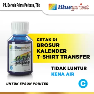 Tinta Epson Tinta Art Paper Epson BLUEPRINT Refill For Printer Epson 100ml Biru<br> 1 tinta_art_paper_epson_blueprint_100ml_cyan