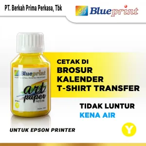 Tinta Epson Tinta Art Paper Epson BLUEPRINT Refill For Printer Epson 100ml Kuning<br> 1 tinta_art_paper_epson_blueprint_100ml_yellow