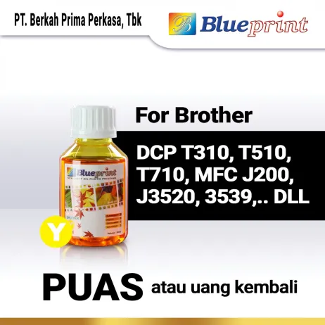 Tinta Brother Tinta Brother BLUEPRINT Refill For Printer Brother 100ml  Kuning tinta brother 100 ml  yellow