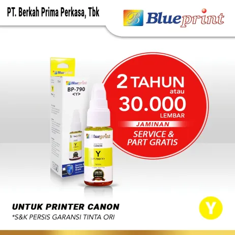 Tinta Canon Tinta Canon BLUEPRINT Refill For Printer Canon 70ml Yellow  Kuning tinta canon bp 790  y