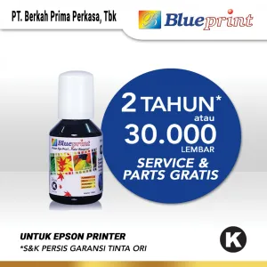 Tinta Epson Tinta Epson 003 BLUEPRINT Refill For Printer Epson 100ml Black - Hitam<br> 1 tinta_epson_003_100_ml__black