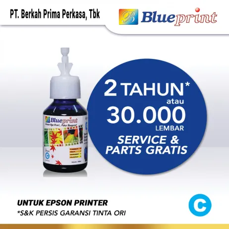 Tinta Epson Tinta Epson BLUEPRINT 642 Refill For Printer Epson 100ml  Cyan CP tinta epson 733 100 ml  cyan