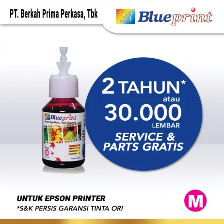 Tinta Epson Tinta Epson BLUEPRINT Refill For Printer Epson 100ml  Magenta CP tinta epson 733 100 ml  magenta