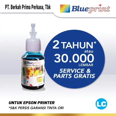 Tinta Epson Tinta Epson BLUEPRINT Refill For Printer Epson 100ml  Light Cyan CP tinta epson 735100 ml  lc