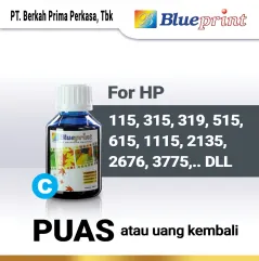 Tinta HP BLUEPRINT Refill For Printer HP 100ml  Biru