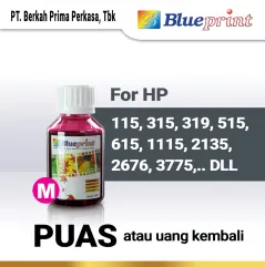 Tinta HP BLUEPRINT Refill For Printer HP 100ml  Merah