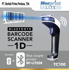 Barcode Scanner CCD 1D Auto Scan USBBluetooth BLUEPRINT BP  TC100