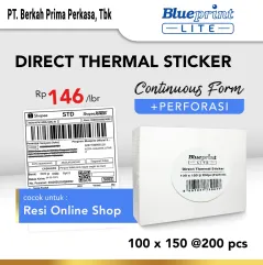 Direct Thermal Sticker Label Resi BLUEPRINT Lite 100x150 mm 200Pcs CF