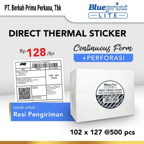 Sticker Label Direct Thermal Direct Thermal Sticker Label Resi BLUEPRINT Lite 102x127 mm 500Pcs CF whatsapp image 2021 06 18 at 17 00 11 2