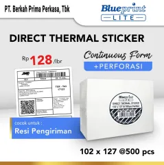 Direct Thermal Sticker Label Resi BLUEPRINT Lite 102x127 mm 500Pcs CF