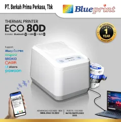 Printer Thermal Dekstop 80 mm BLUEPRINT ECO80D USB  Bluetooth