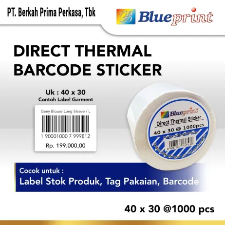 Sticker Label Direct Thermal Direct Thermal Sticker 40 x 30 BLUEPRINT Label Stiker 40x30 mm 1 Roll whatsapp image 2023 02 16 at 14 42 01