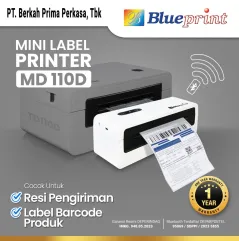 Printer Label Thermal Resi A6 BLUEPRINT MD110D USBBluetooth