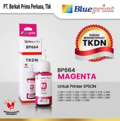 Tinta Epson 664 BLUEPRINT TKDN untuk Printer Epson 70ml  Merah