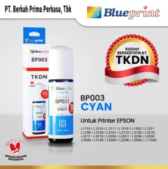 Tinta Epson 003 BLUEPRINT TKDN For Printer Epson 72ml Cyan  Biru