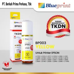 Tinta Epson 003 BLUEPRINT TKDN For Printer Epson 72ml Yellow  Kuning