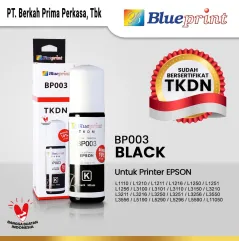 Tinta Epson 003 BLUEPRINT TKDN For Printer Epson 72ml Black  Hitam