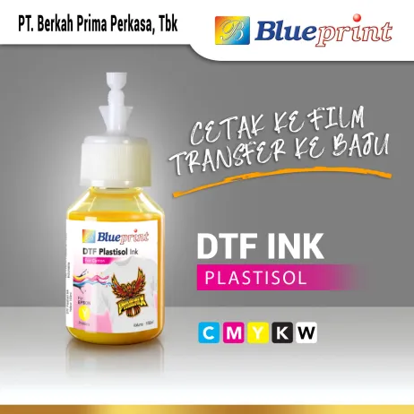 DTF Consumable Tinta DTF  DTF Ink BLUEPRINT 100 ML Kuning  Y y tinta dtf plastisol