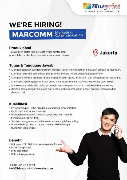 Lowongan Kerja Marketing Communication