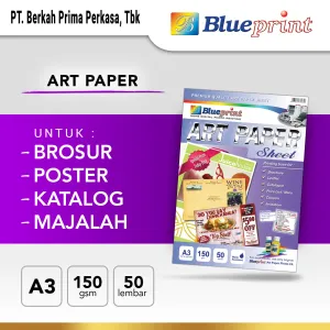 Kertas Foto Kertas Art Paper BLUEPRINT A3 150 gsm<br> 1 ~item/2021/10/23/art_paper_a3