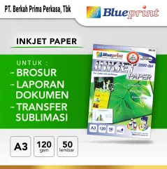 Kertas Foto  Inkjet Photo Paper BLUEPRINT A3 120 gsm 