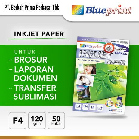 Kertas Inkjet Kertas Inkjet  Inkjet Paper BLUEPRINT F4 120 gsm ~item/2021/10/23/inkjet paper f4