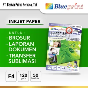 Kertas Inkjet Kertas Inkjet / Inkjet Paper BLUEPRINT F4 120 gsm 1 ~item/2021/10/23/inkjet_paper_f4